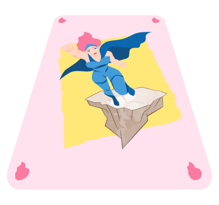 Superhero Adventure Imagery playroom vinyl rug - TenStickers