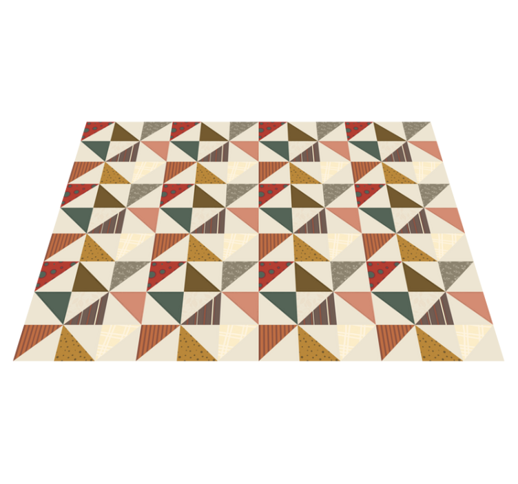 Patchwork geometric triangle geometric rugs - TenStickers