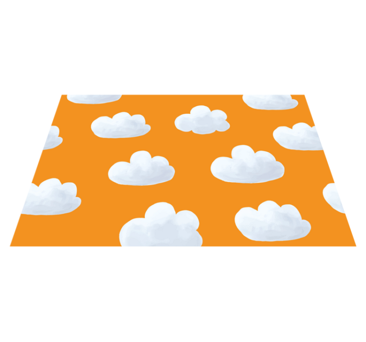 Cloudy Sky Floorcover playroom vinyl rug - TenStickers