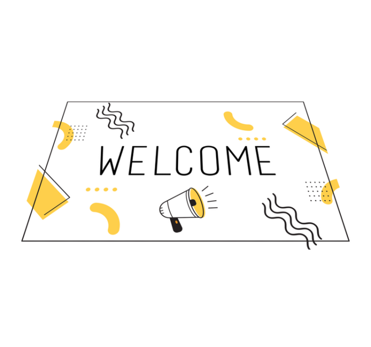 Custom vinyl rug - welcome to your new space! - TenStickers