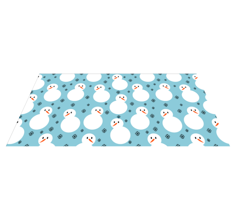 Snowman Festive Surface Christmas vinyl rug - TenStickers