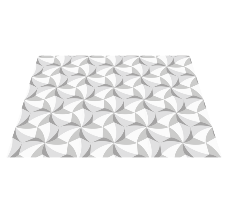 Abstract Swirl Pattern geometric vinyl rug - TenStickers