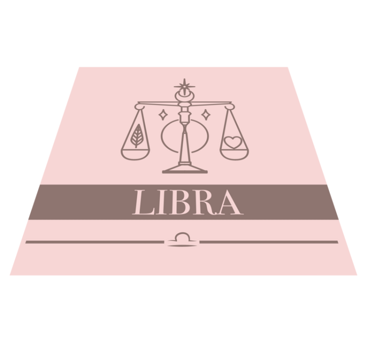 Libra Balance Design custom vinyl rug - TenStickers