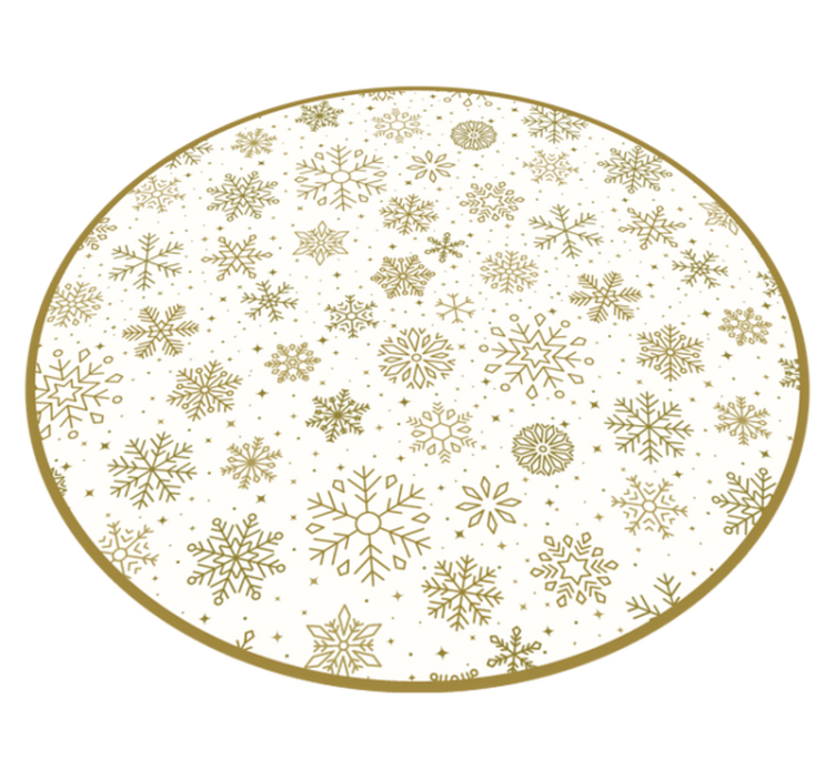 Snowflake pattern Christmas vinyl rug - TenStickers
