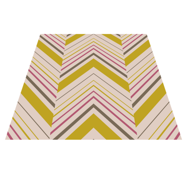 Chevron pattern striped vinyl rug - TenStickers