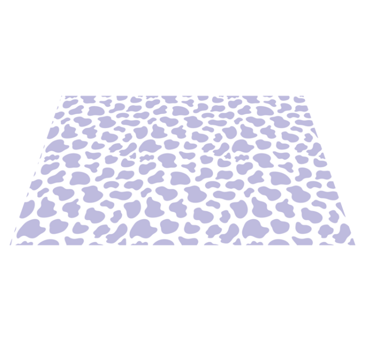 Purple cow print animal print vinyl rug - TenStickers
