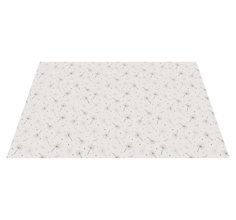 Dandelion Pattern flower vinyl rug - TenStickers