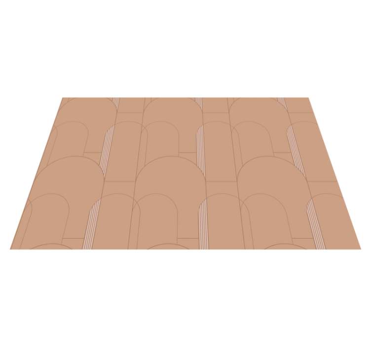 Arch Pattern Surface stripes vinyl rug - TenStickers