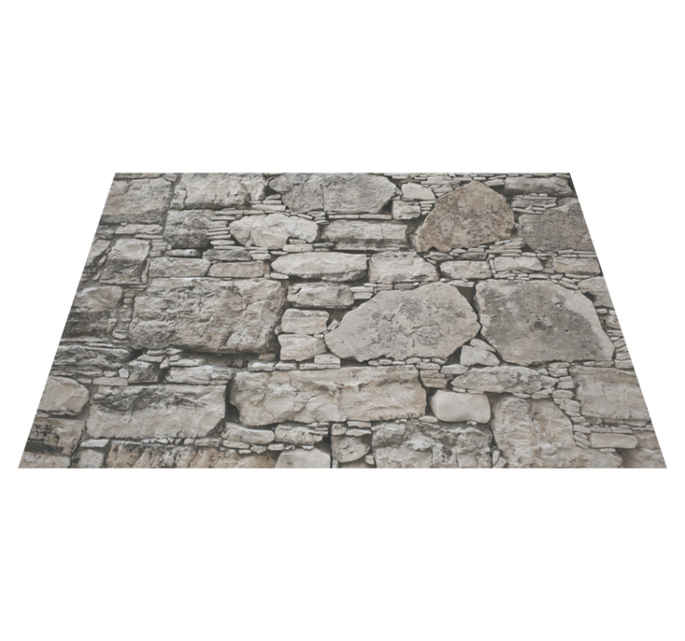 Rustic style pattern stones floor tiles - TenStickers