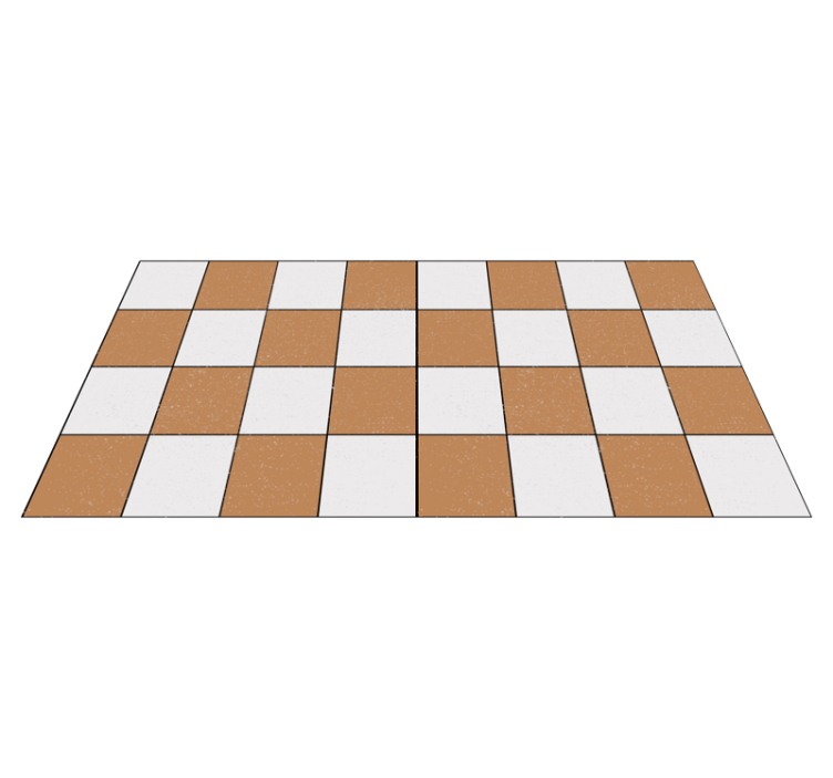 Checkerboard Pattern Decor kitchen vinyl rug - TenStickers