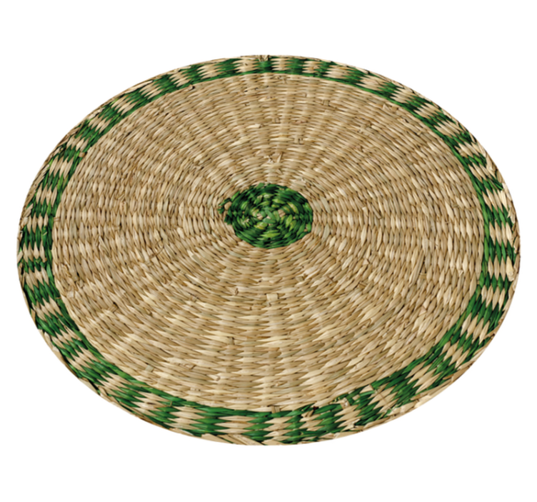 Woven round texture vinyl wood vinyl carpet - TenStickers