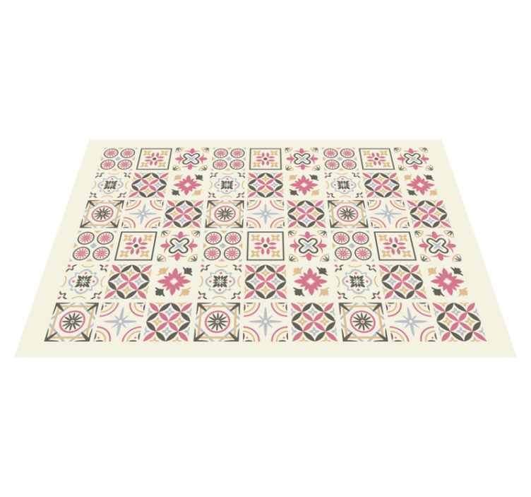 "Nicolle" collage tile vinyl carpet - TenStickers