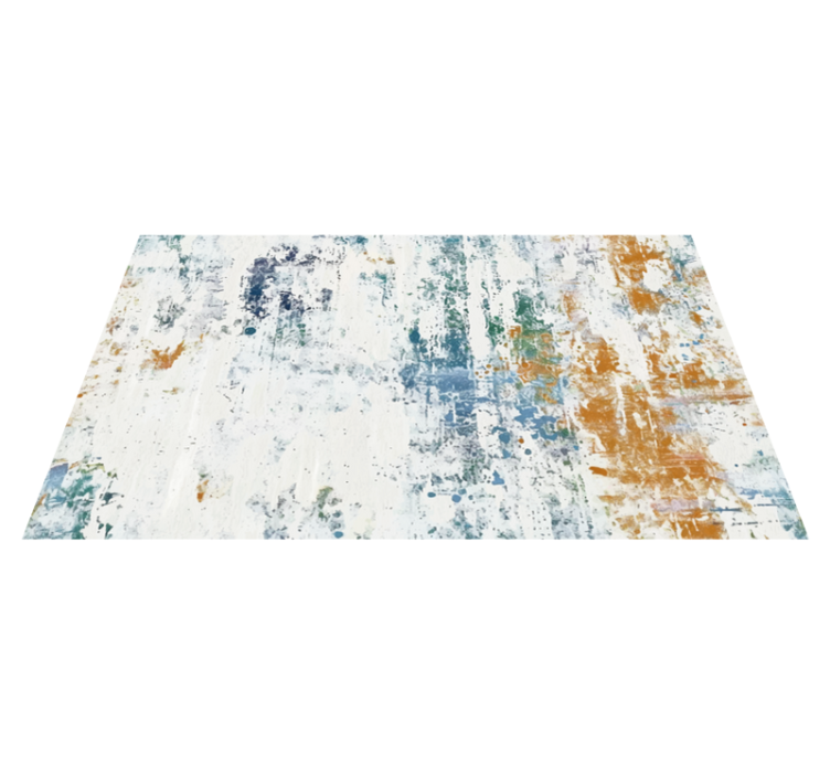 Abstract textured design dining room vinyl rug - TenStickers
