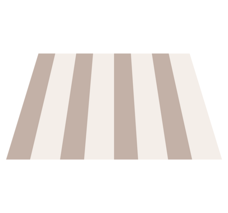 Stripes beige design vinyl rug - TenStickers