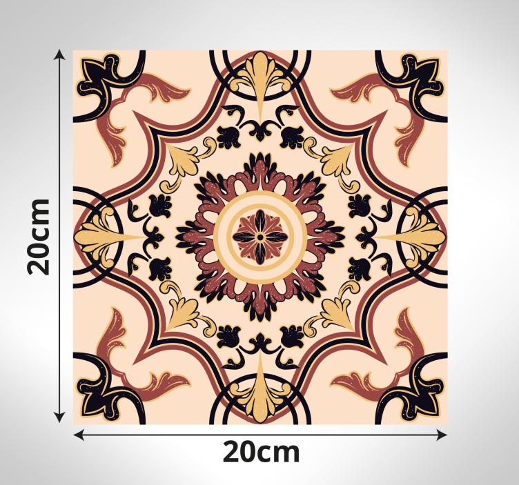 Pattern vintage tiles vinyl carpet - TenStickers