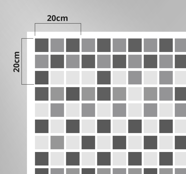 Grey shades bathroom vinyl rug - TenStickers