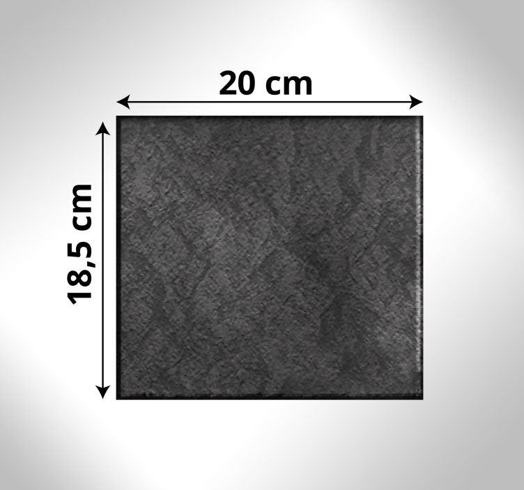 Rough Stone Square textured vinyl rug - TenStickers