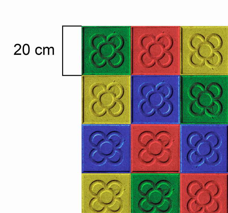 Pop art panot tiles living room rug - TenStickers