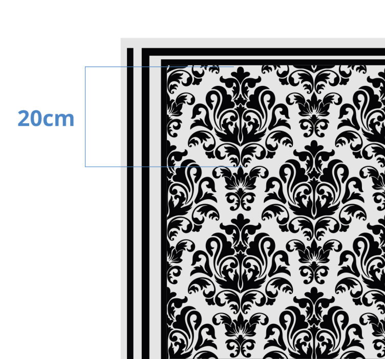 Baroque Elegance vintage vinyl rug - TenStickers