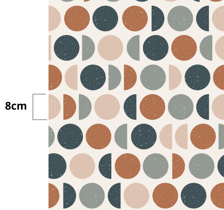 Semi circles pattern geometric rugs - TenStickers