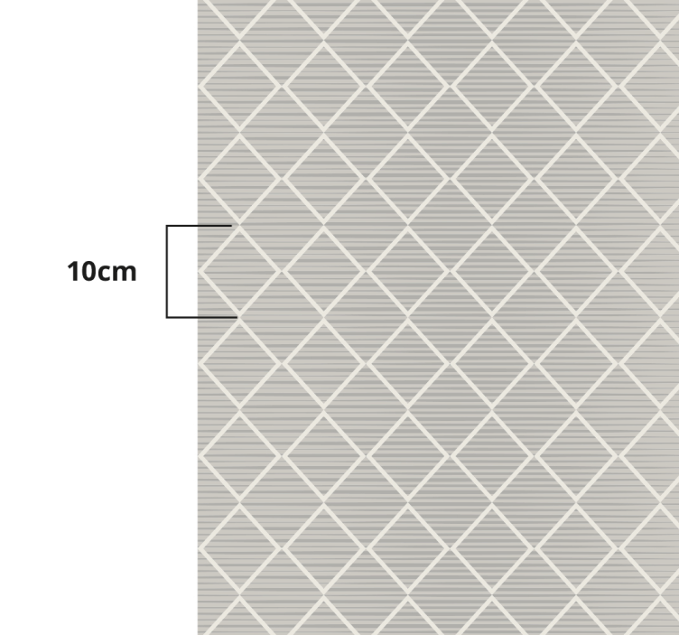 Irregular gray rhombuses geometric vinyl rugs - TenStickers
