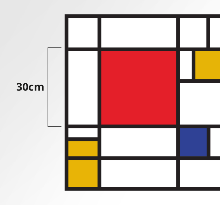 Mondrian art geometric rugs - TenStickers
