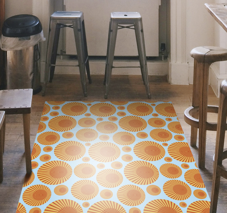 70's Sunshine pattern vintage rug - TenStickers