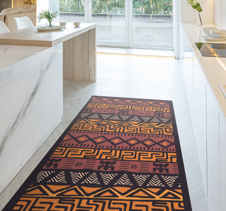African style  ethnic  vinyl rug - TenStickers