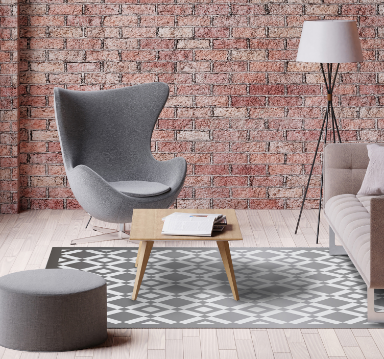 amazing tiles geometric vinyl rug - TenStickers