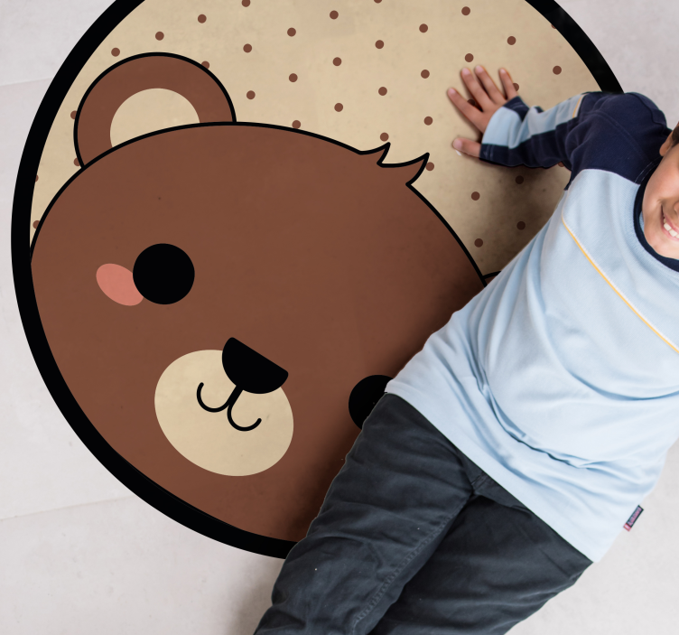 Anime beaver animal vinyl rug - TenStickers