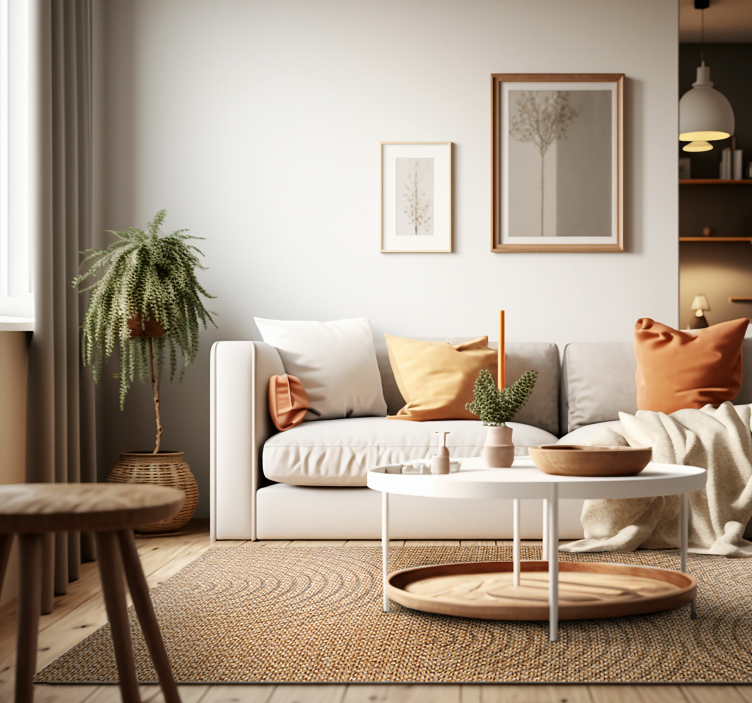 Arches Effect Fabric geometric rugs - TenStickers