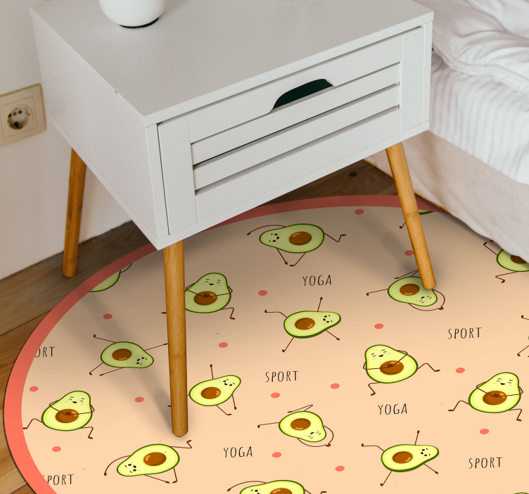 Avocado Activity Play kids vinyl rug - TenStickers
