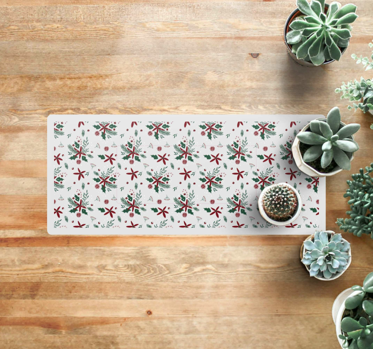 beautiful christmas pattern  entrance hall tiles - TenStickers