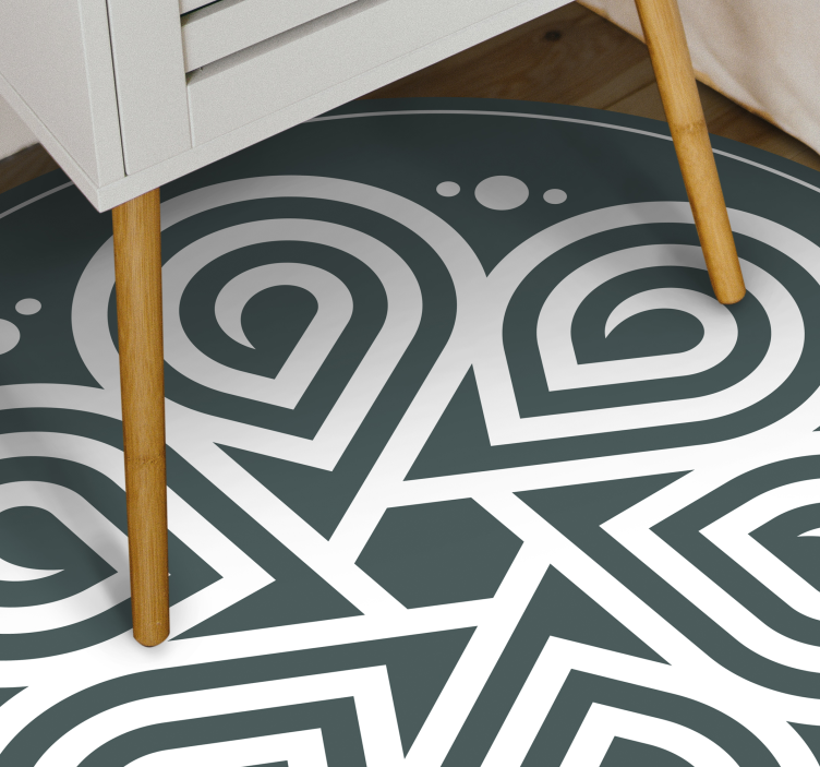 Celtic Circle mandala vinyl rug - TenStickers