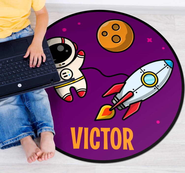 Expedition with name vinyl rug - TenStickers