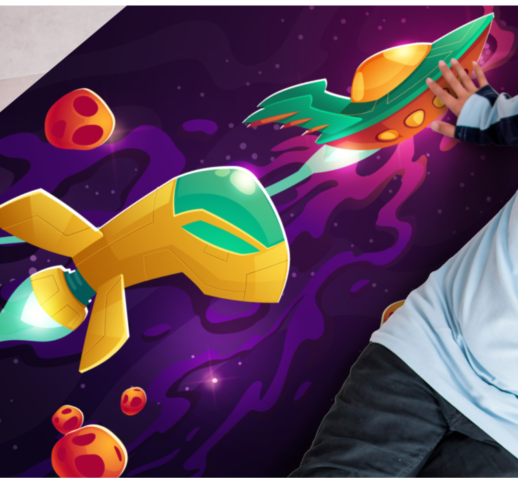 Cosmic Journey Concept vinyl rug - TenStickers