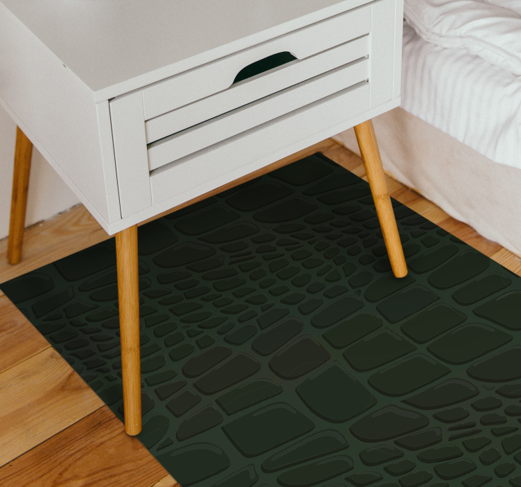 Crocodile skin animal print vinyl rug - TenStickers