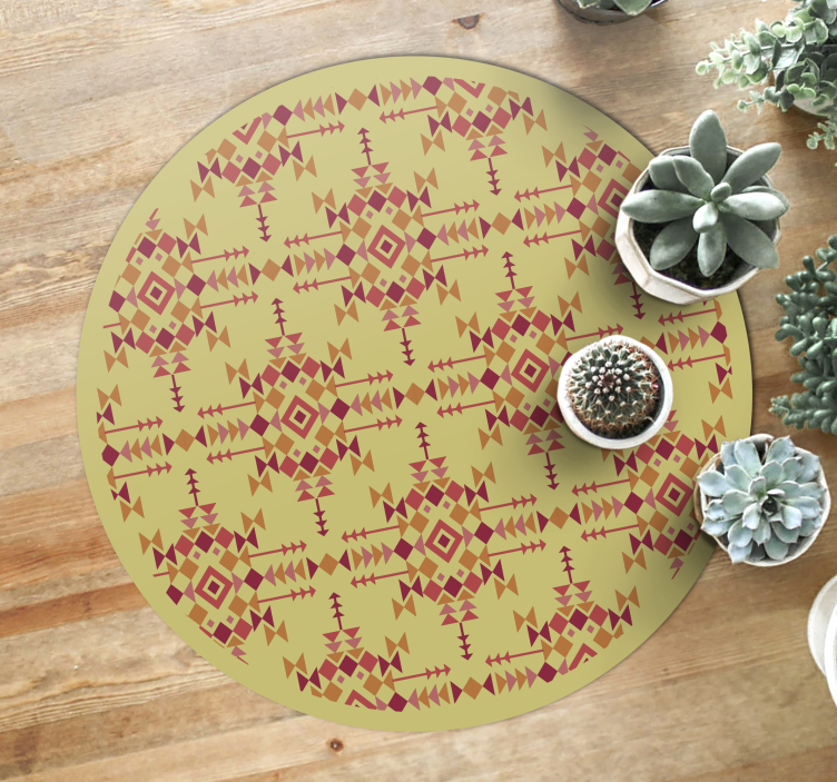 Cultural Balance ethnic vinyl rug - TenStickers