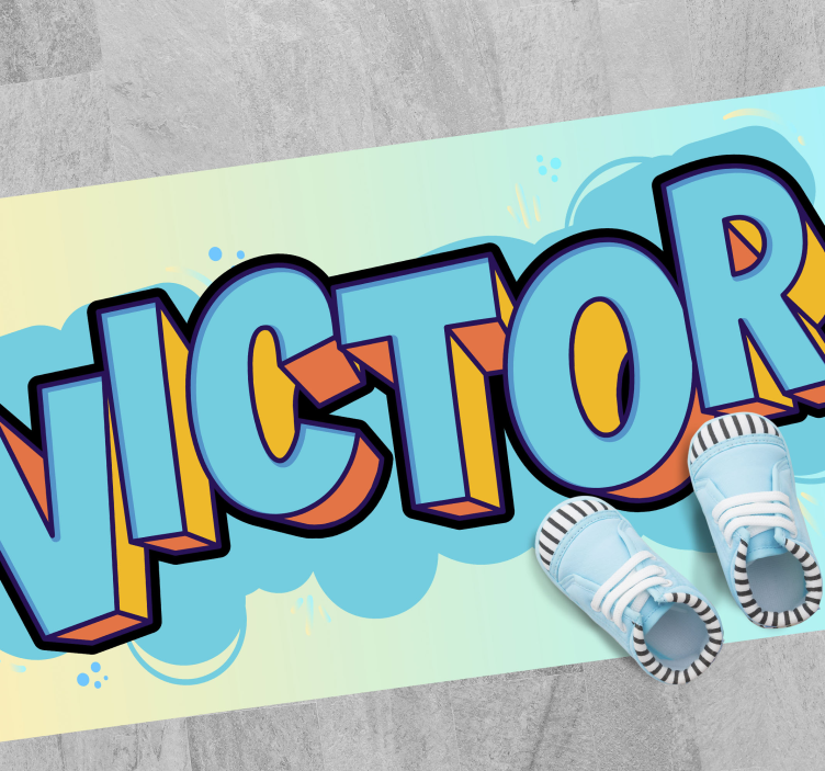 Customizable Sneakers custom vinyl rug - TenStickers