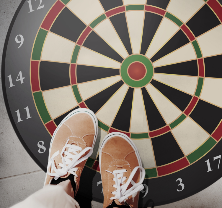 Dartboard Style teenager vinyl rug - TenStickers