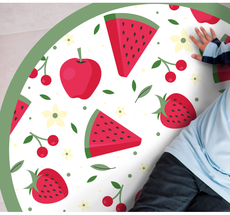 Different fruits pattern kitchen floor mat - TenStickers