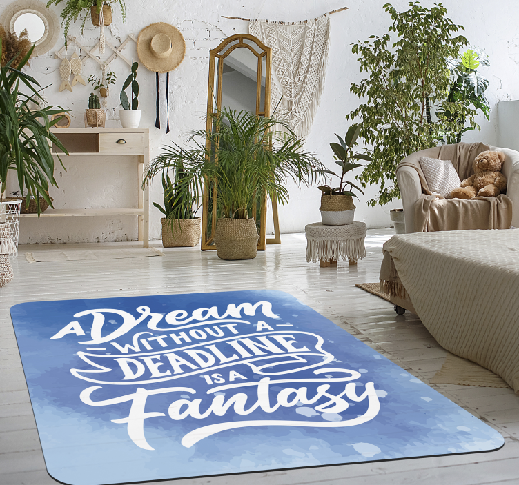 Dream Deadline Fantasy custom vinyl rug - TenStickers