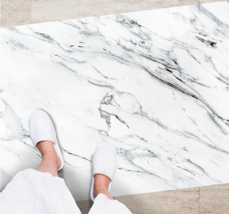 Effect elegance design marble vinyl rug - TenStickers