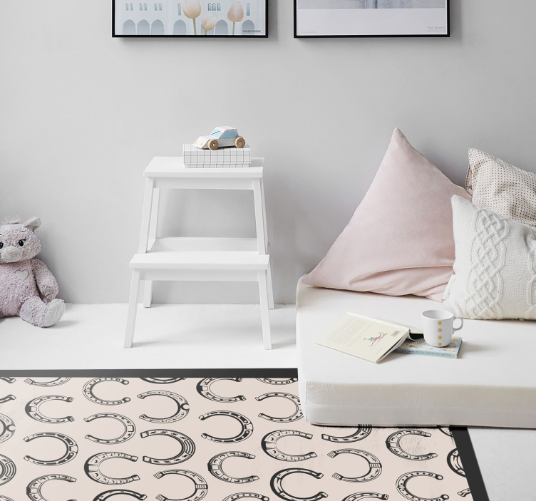 Horse shoe pattern animal rug - TenStickers