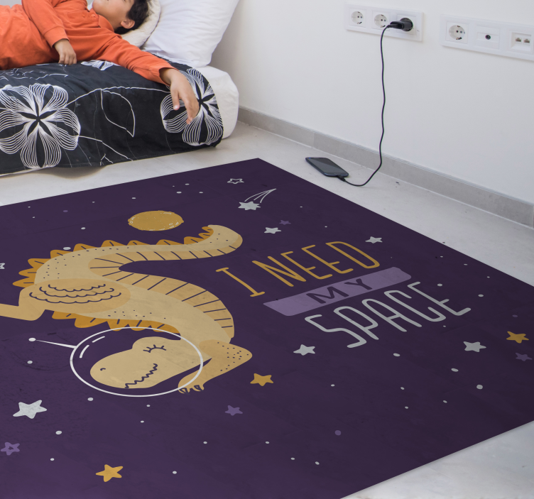 I need my space dinosaur vinyl rug - TenStickers