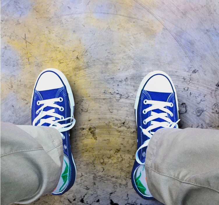 Industrial-style old concrete modern rug - TenStickers