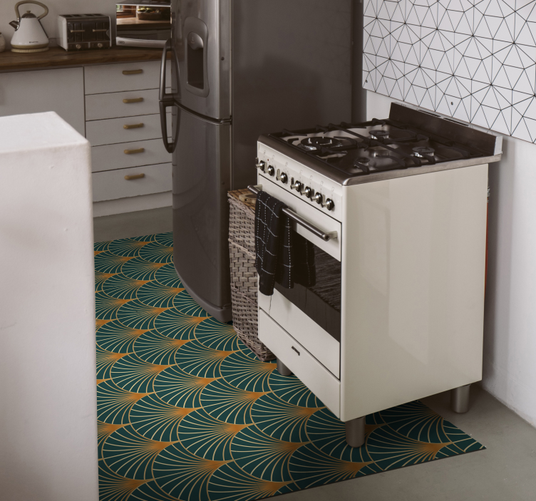 Kitchen nordic corridors nordic vinyl rug - TenStickers