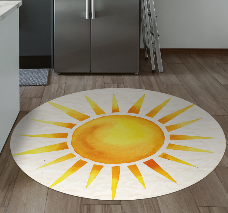 Kitchen nordic hot sun nordic vinyl rug - TenStickers
