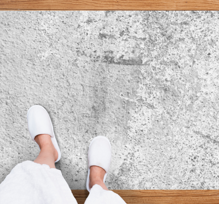 Light grey rustic concrete texture carpet - TenStickers