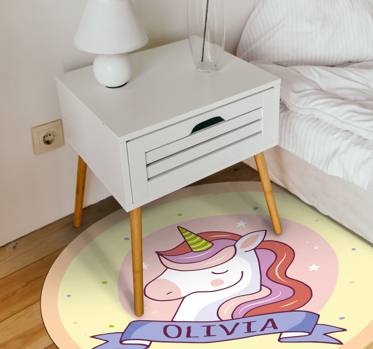 Magical unicorn vinyl carpet - TenStickers